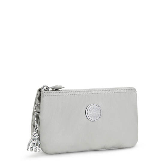 Kipling Creativity Large Metallic Zak Zilver | BE 1713QM